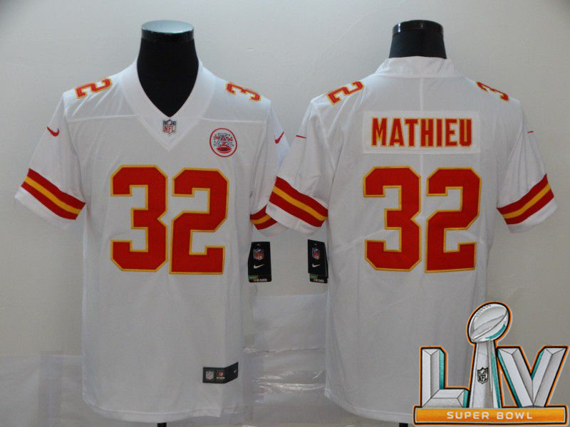 Super Bowl LV 2021 Men Kansas City Chiefs #32 Mathieu White Nike Vapor Untouchable Limited NFL Jersey->kansas city chiefs->NFL Jersey